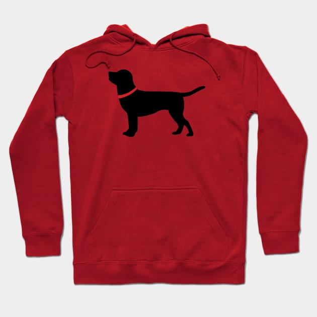 Black Labrador Hoodie by designInk